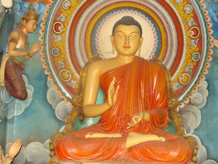 Imagen de Buddha en templo de Sri Lanka. Visita Sept. 2013.